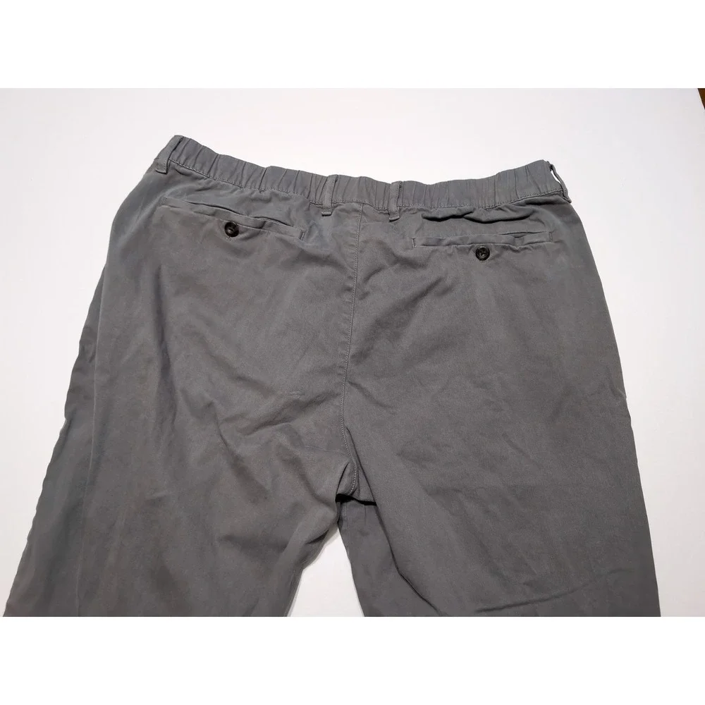 BearBottom Stretch Chino Pants Men XXL x 30 Grey Excellent Elastic Waist